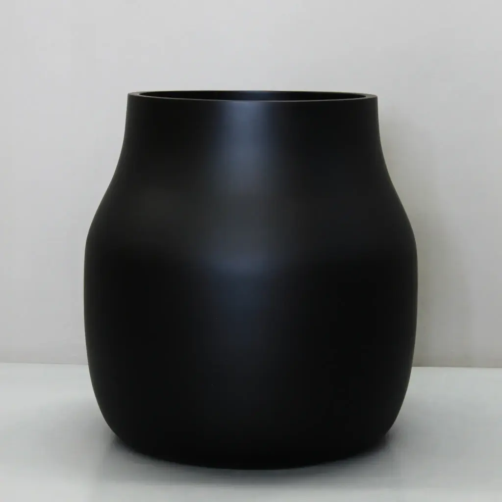 [5820.068.BK] Black Caneco Pot  (Large - D68.6cm x H70.3cm)