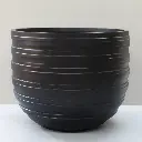 Black Circulum Pot 