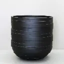 Black Circulum Pot