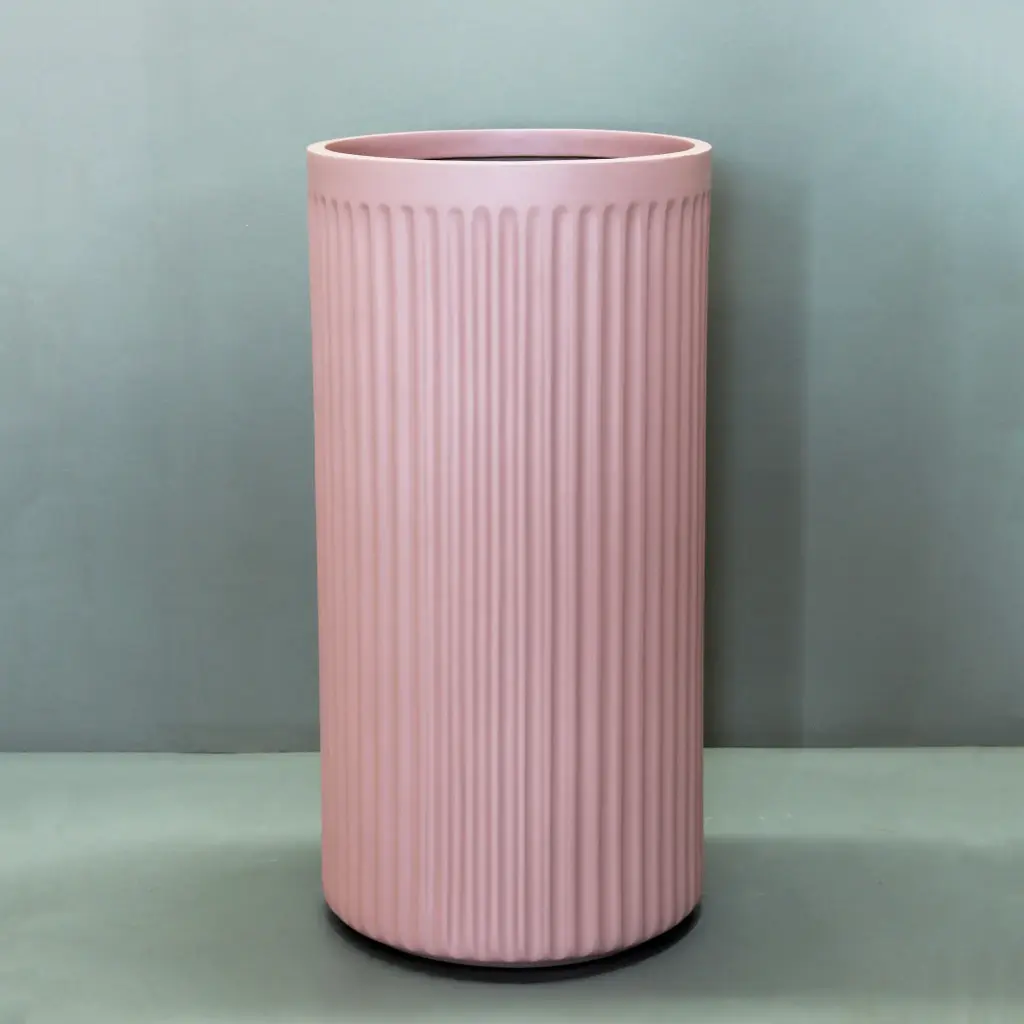 [7890.052.PS] Pink Salt Doric Cylinder  (Large - D52cm x H104cm)
