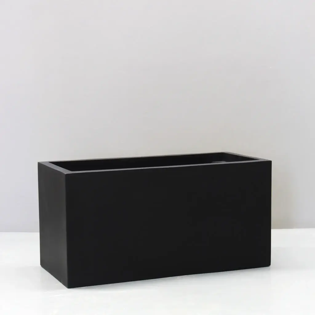[6280.100.BK] Black Rectangulum Planter (Extra Large - L100cm x W45cm x H45cm)
