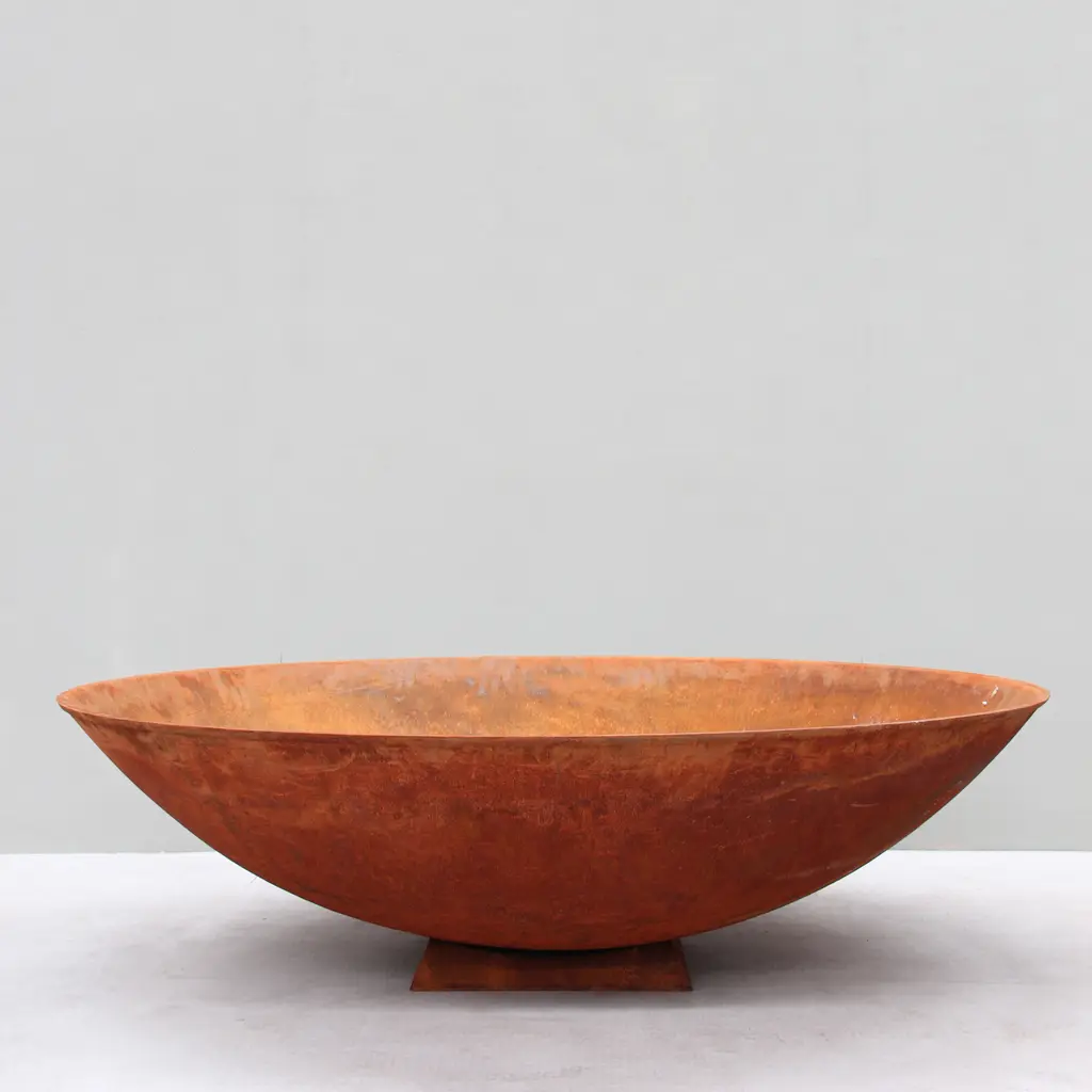 Cast Iron Wok Firepit with trivet stand - D150cm x H37cm