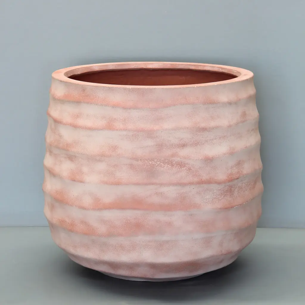 [PCR02L-TU] Tuscan Wave Sack Pot (Large - D55cm x H48.5cm)