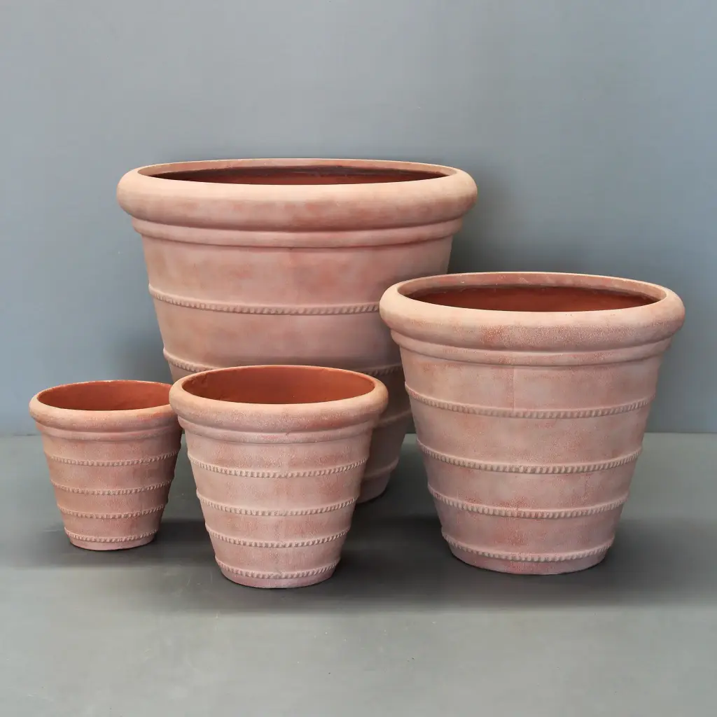 [PCR03s/4TU] Tuscan Roped Pot  (Set of 4 -  D70, 52, 36 & 29cm)