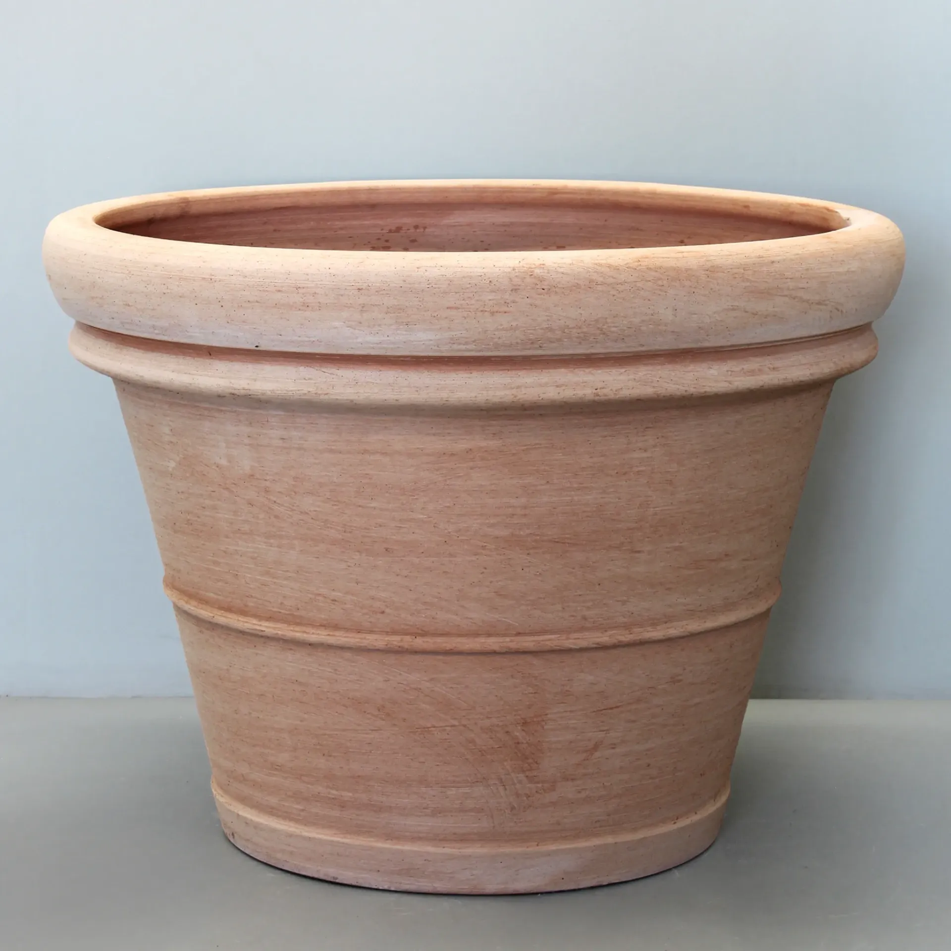 Terracotta Galestro Double Rim Pot