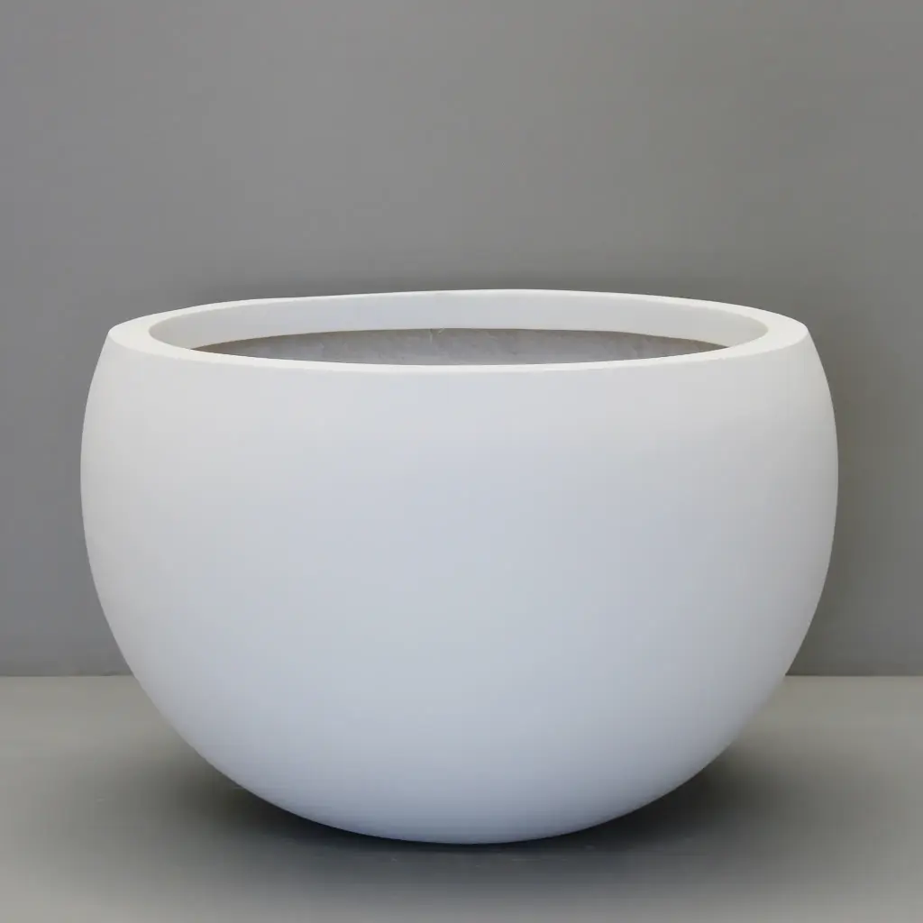 [1970.076.WH] White Cratera Bowl (Large - D76cm x H50cm)