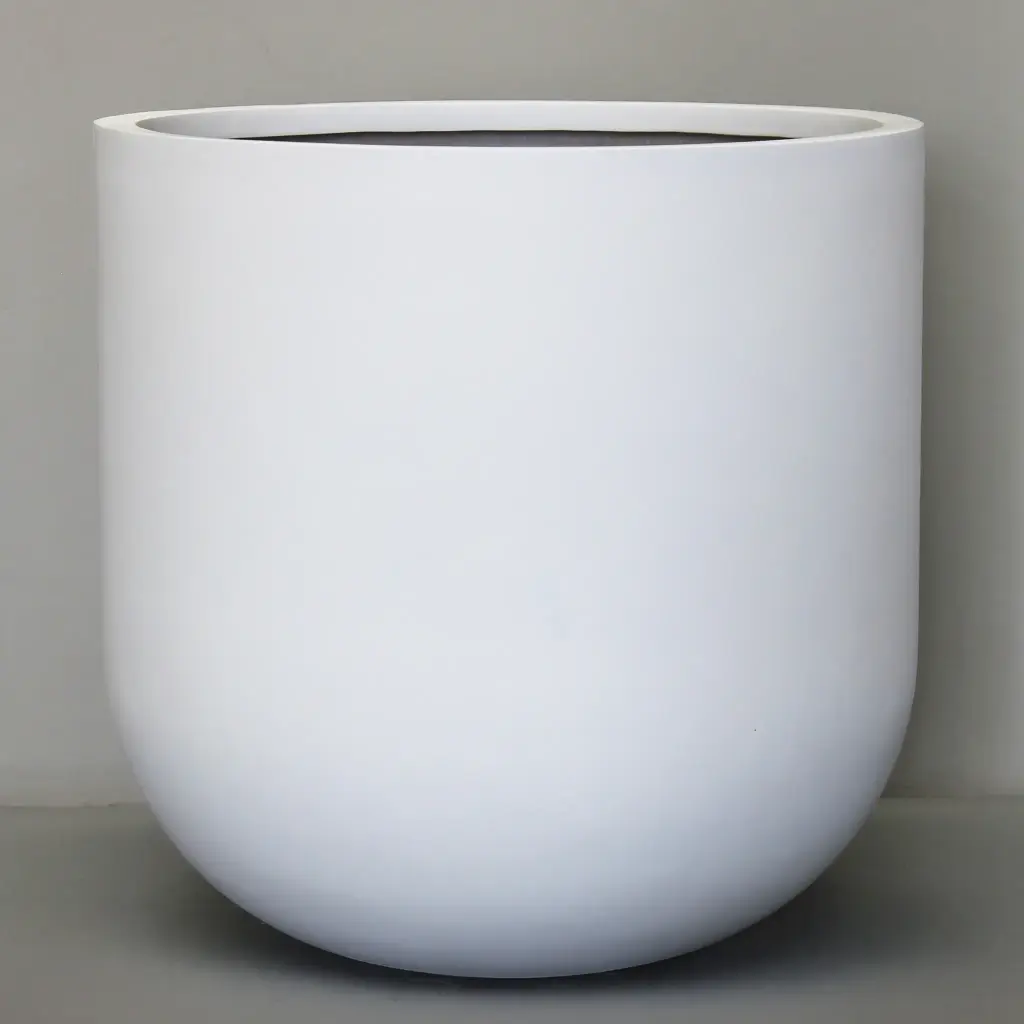 [2970.085.WH] White Rotunda Pot (XXLarge - D85cm x H85cm)