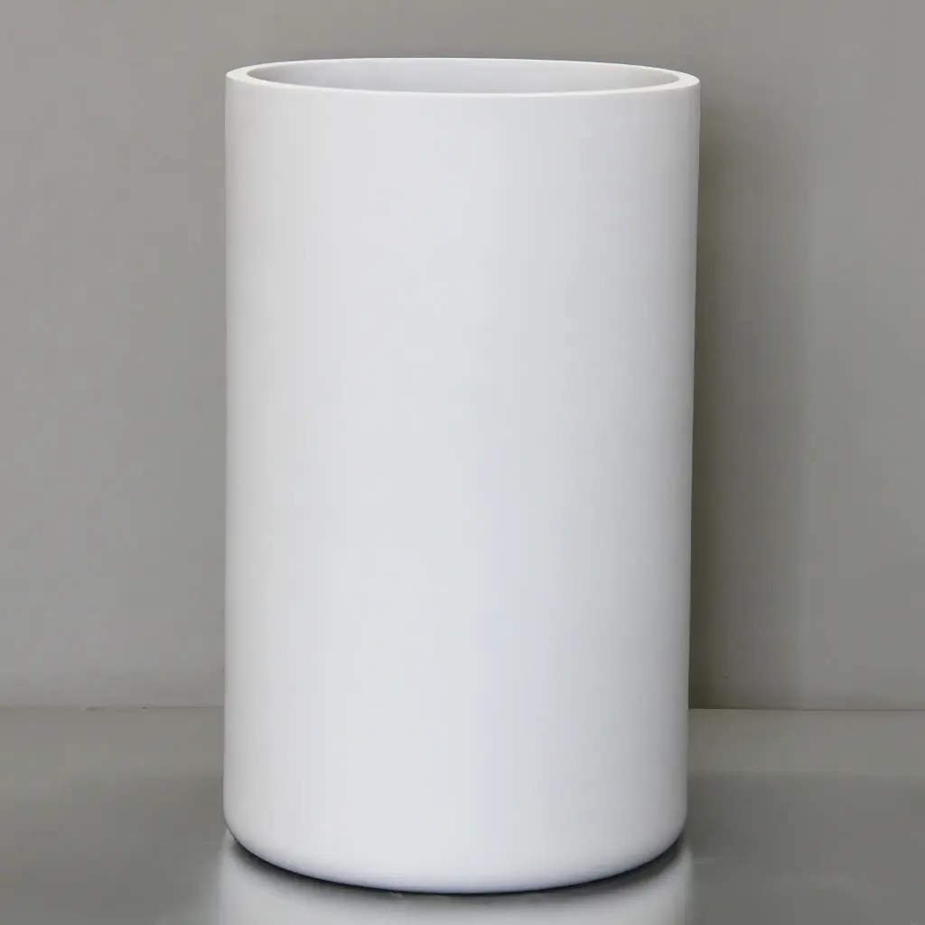 [2130.048.WH] White Plain Cylindrico (Large - D48cm x H80cm)