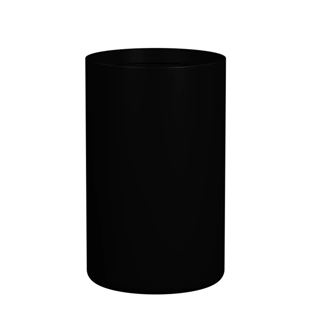 Black Plain Cylindrico