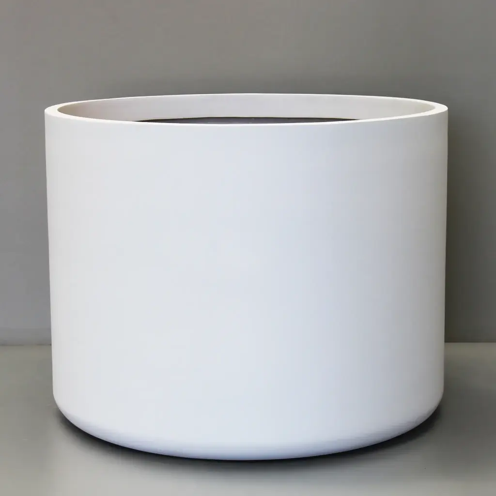 White Wide Cylindrico