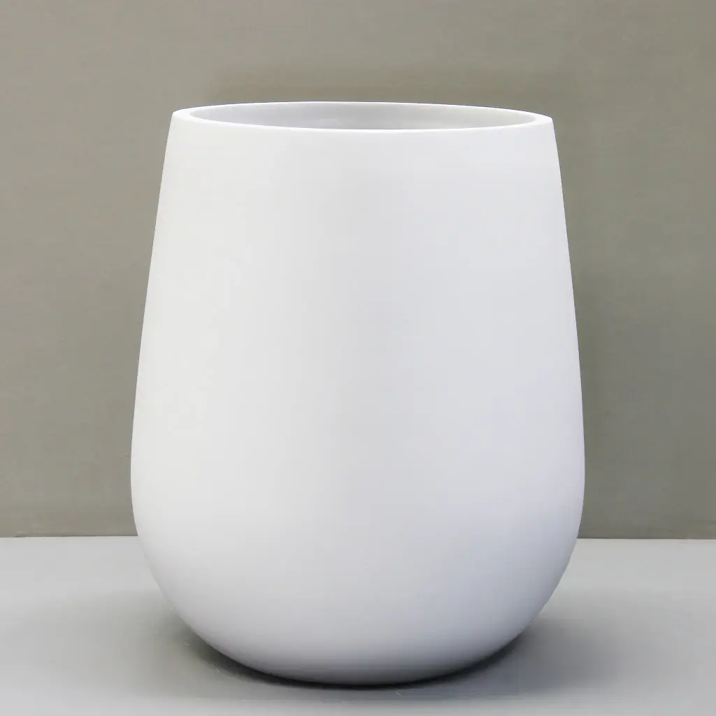 [5840.056.WH] White Merlot Pot  (Large - D56cm x H66.5cm)