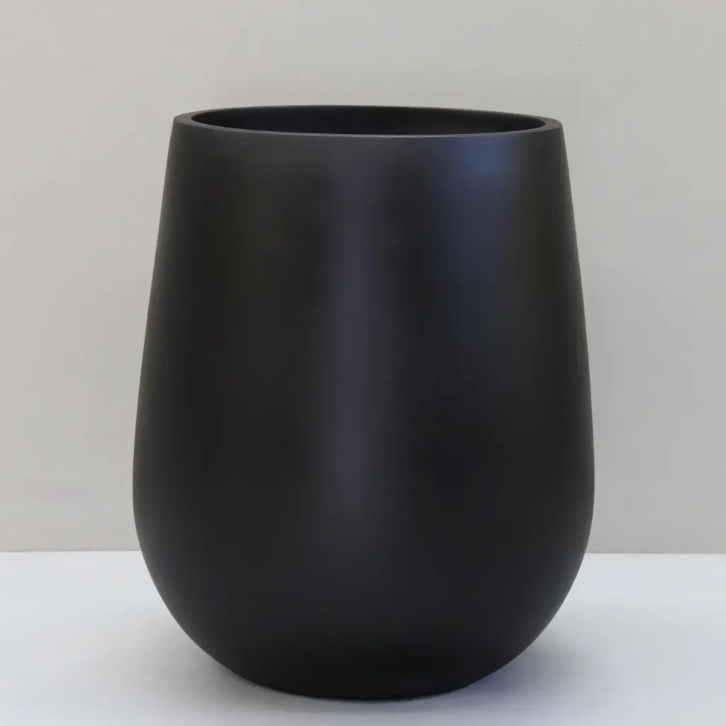 [5840.056.BK] Black Merlot Pot (Large - D56cm x H66.5cm)