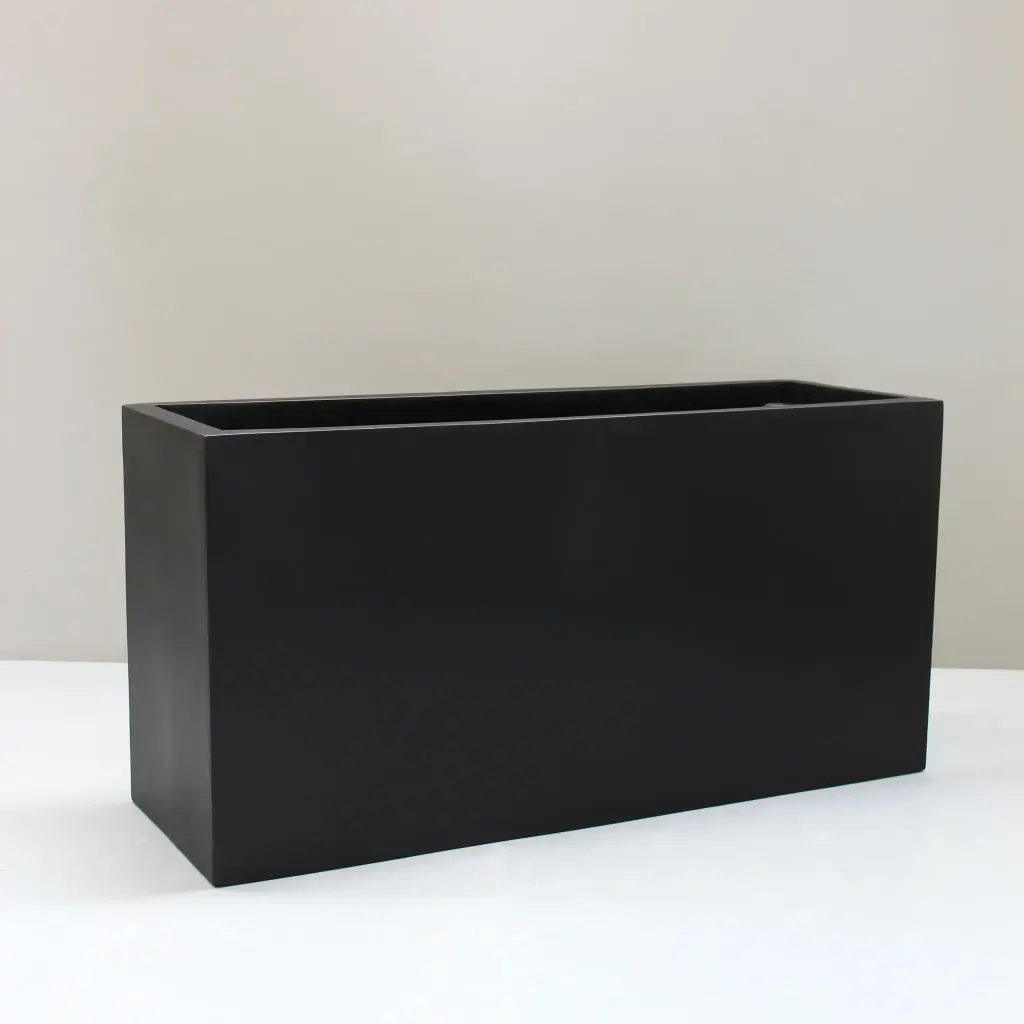[2190.183.SS.BK] Black Dividum Trough (Large - L183cm x W41cm x H61cm)