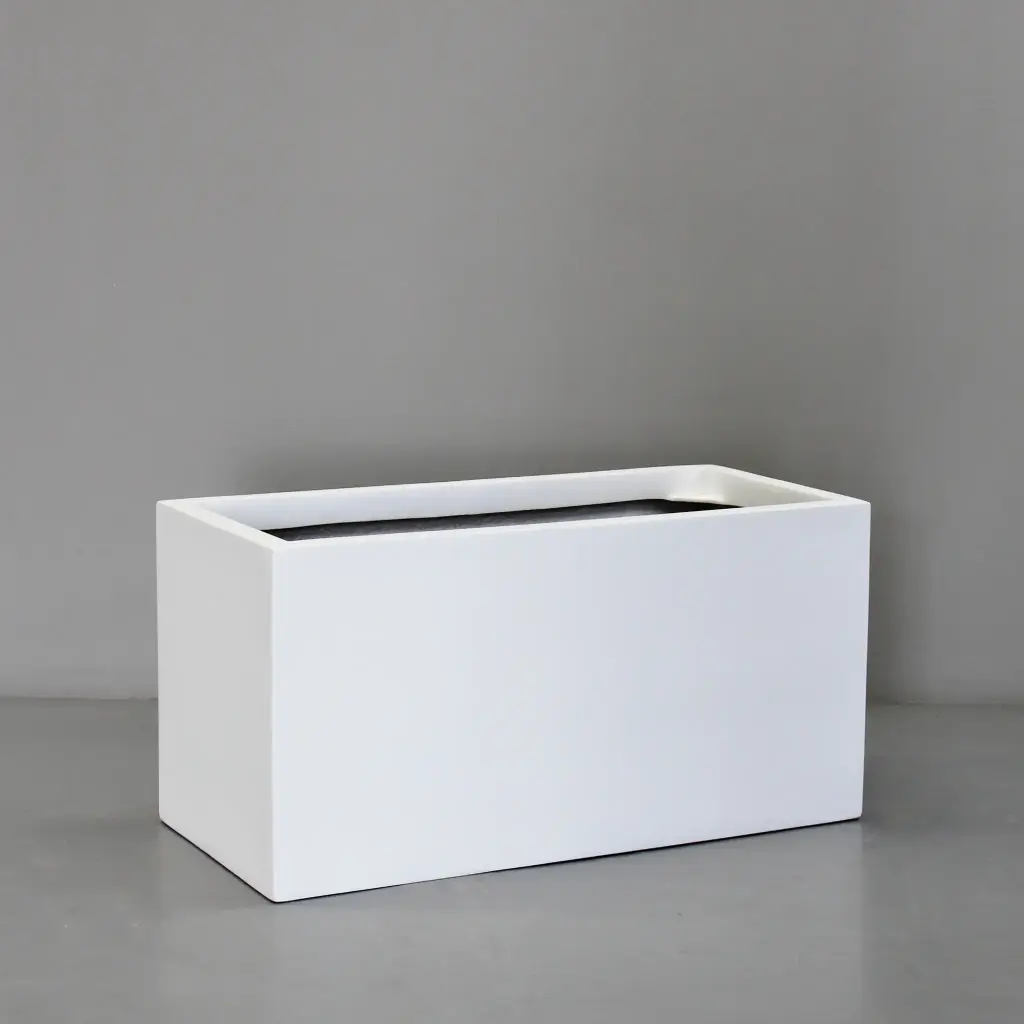 [6280.100.WH] White Rectangulum Planter (Extra Large - L100cm x W45cm x H45cm)