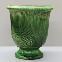 Green Languedoc Striated Urn