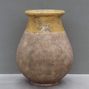 Aged Honey on Antiqued Base Biot Jar