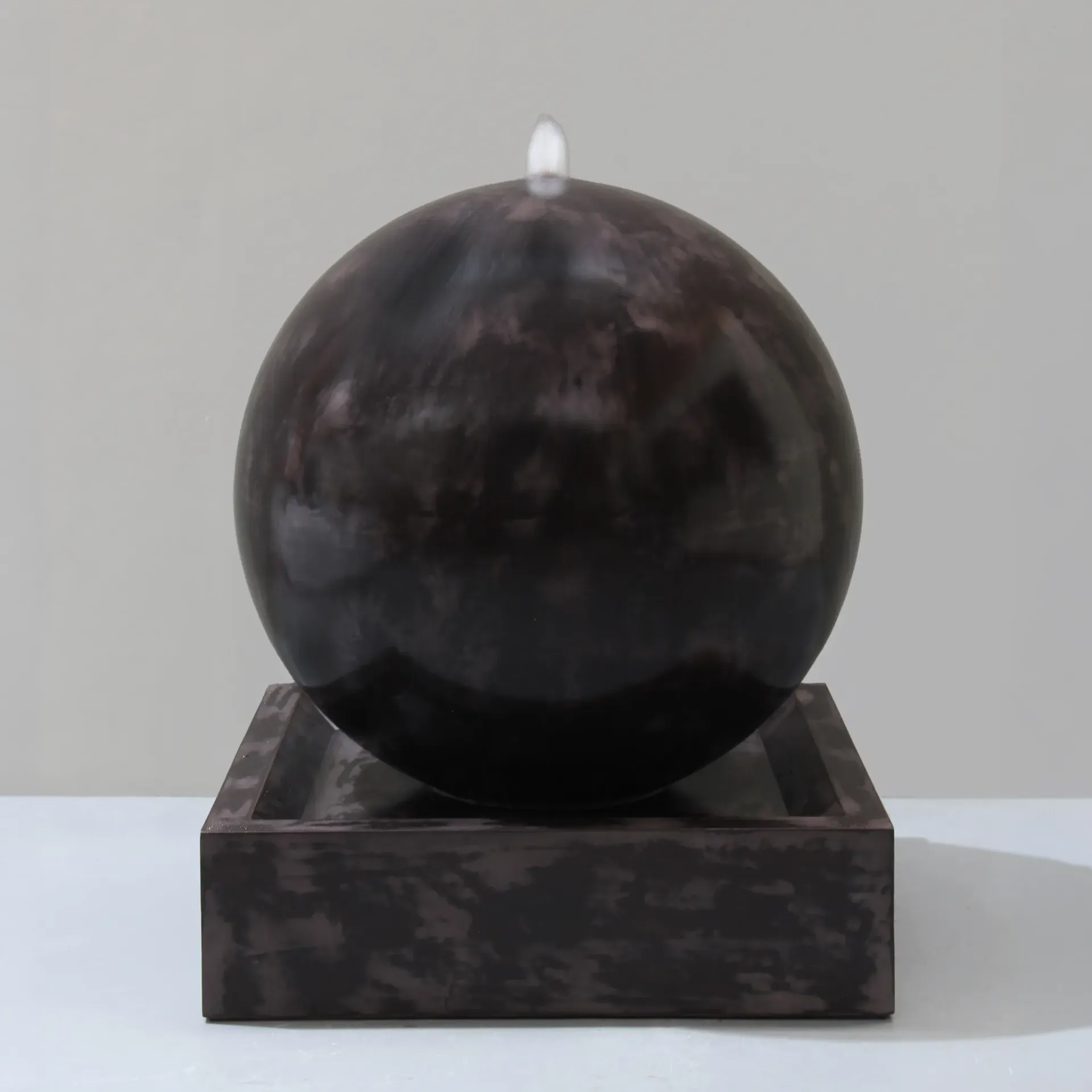 [PB6449SU] Soft Umber Sphere Fountain - D80cm x H112cm - 75kg