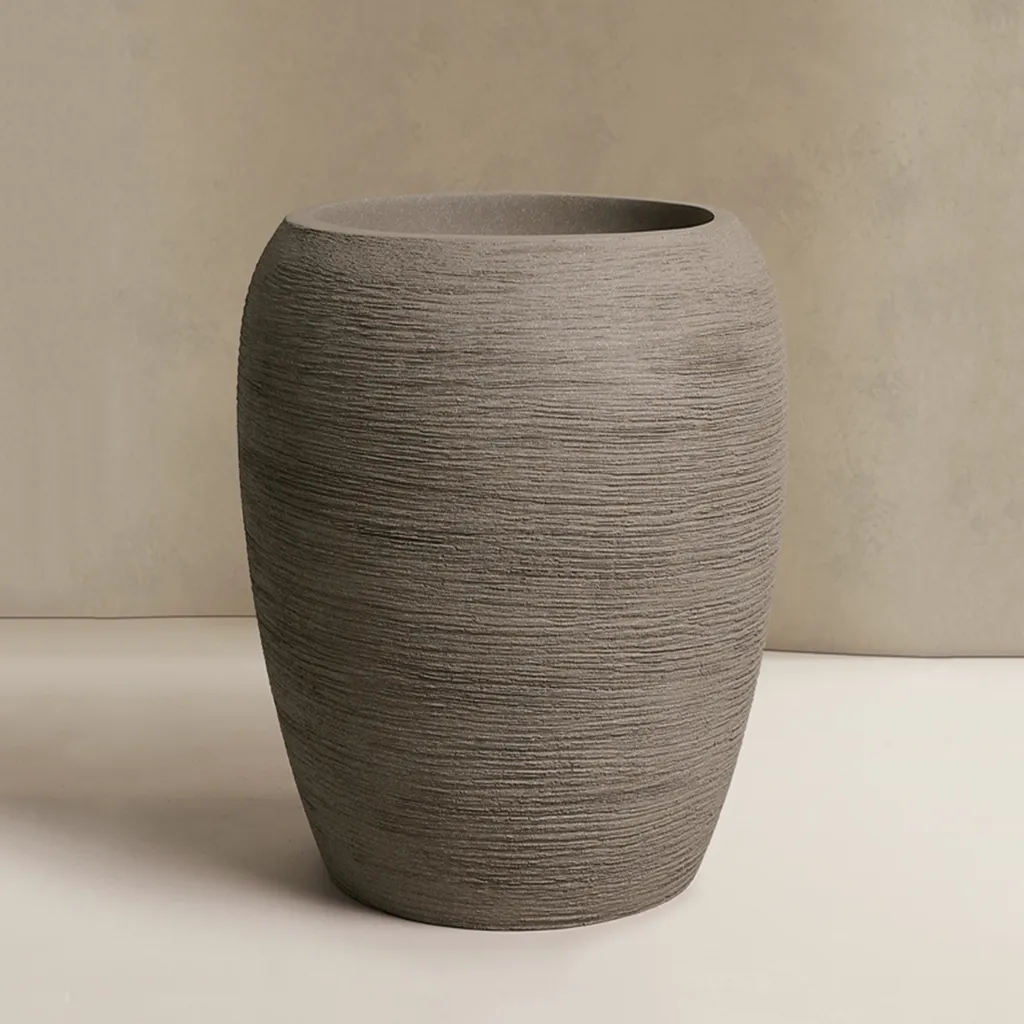 Stone Lunar Surface Calix 3487 Pot