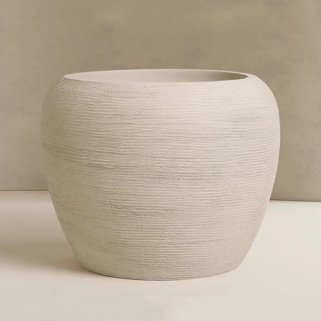 [3328.110.WA] Stone White Asparagus Calix 3328 Pot (D110cm x H83cm)
