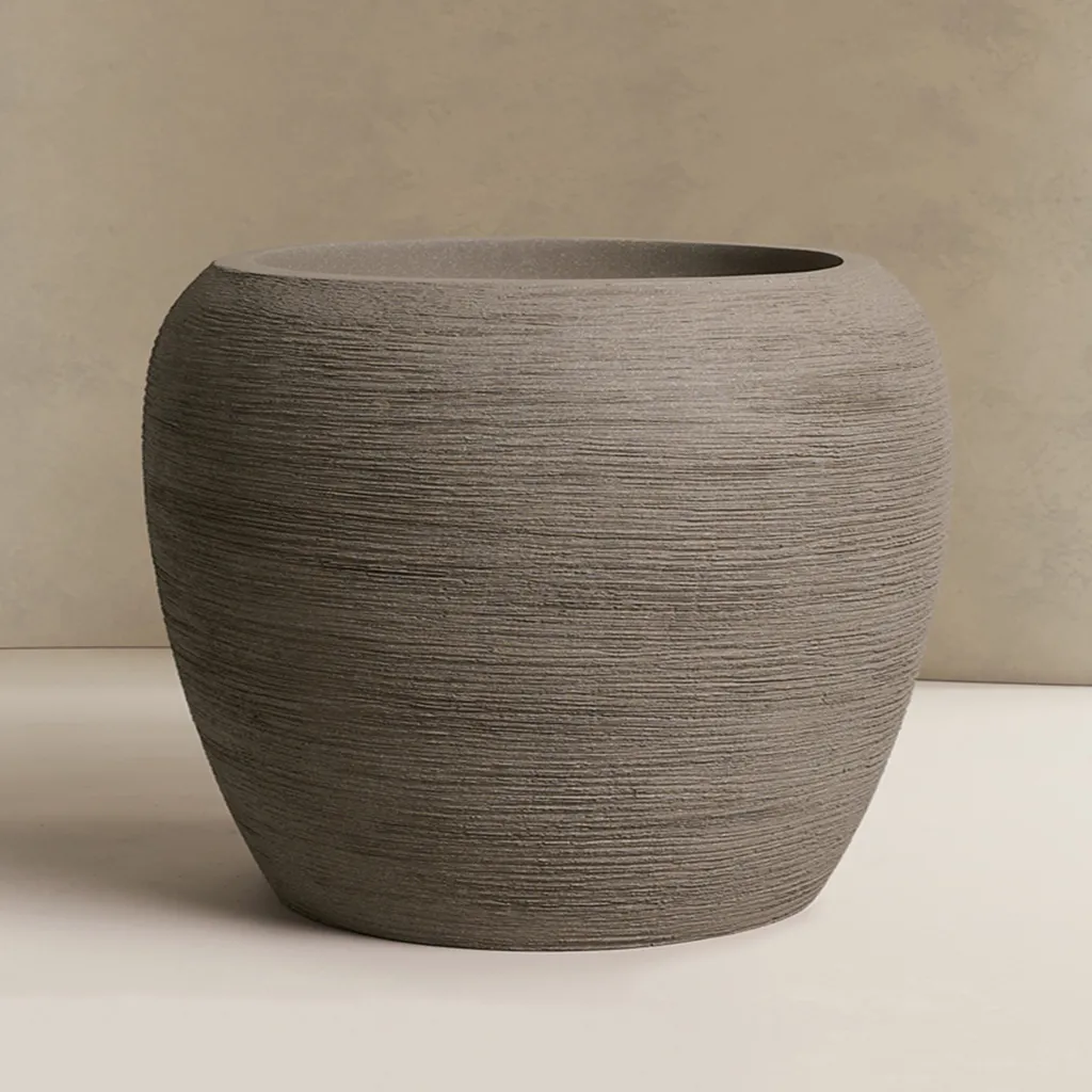 Stone Lunar Surface Calix 3328 Pot