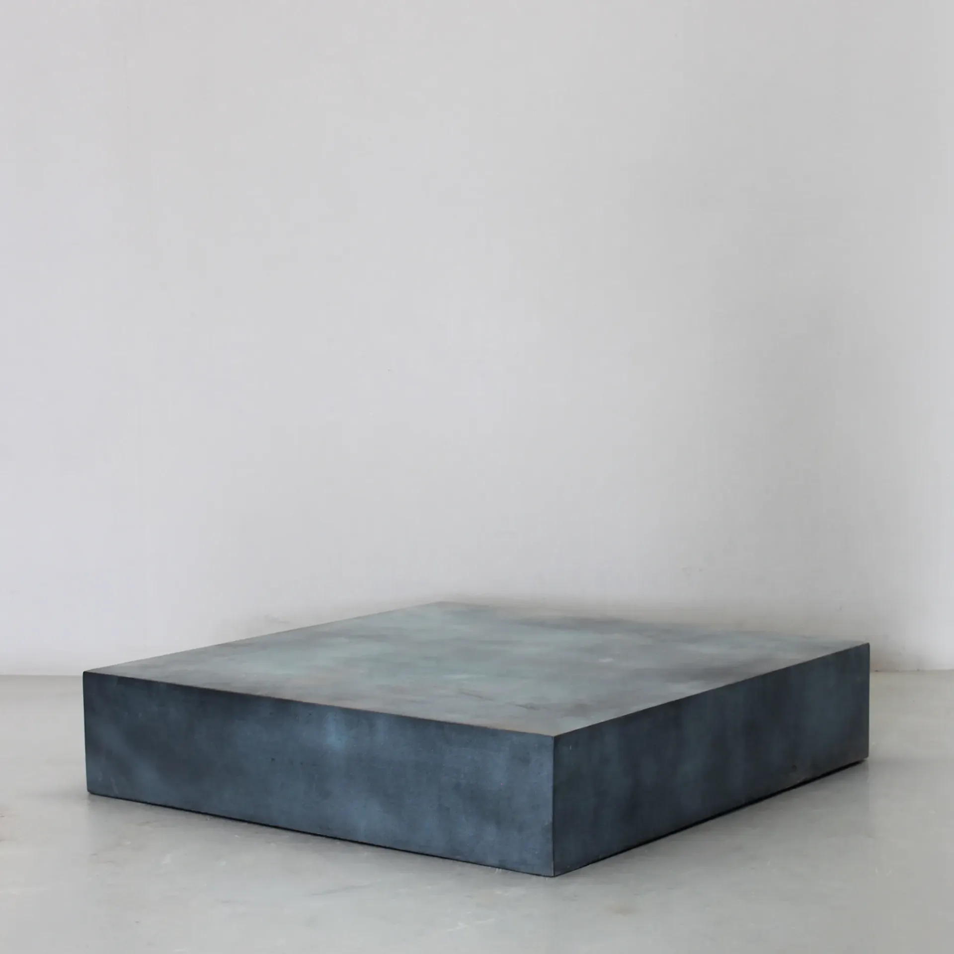 Real Bronze Smooth Finish Square Plinth W70cm x H15cm