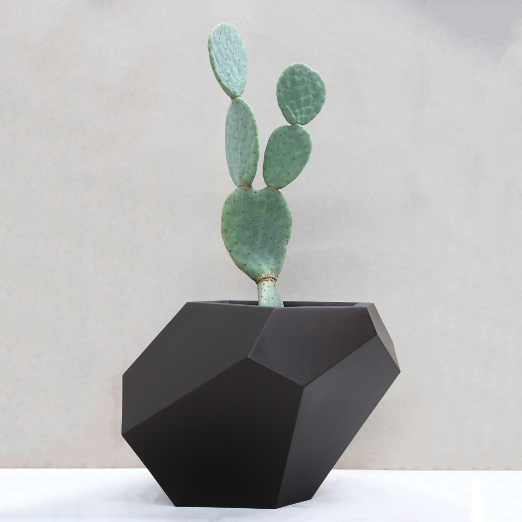 Black Prism Planter L88.9cm x H61cm