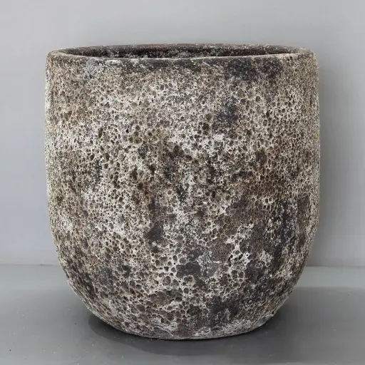 White Tall U Pot