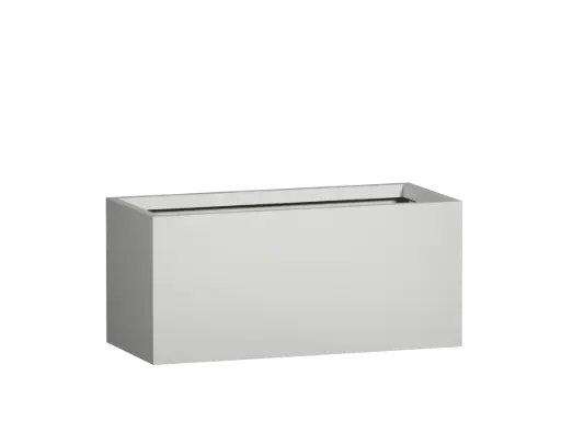 White Rectangulum Planter